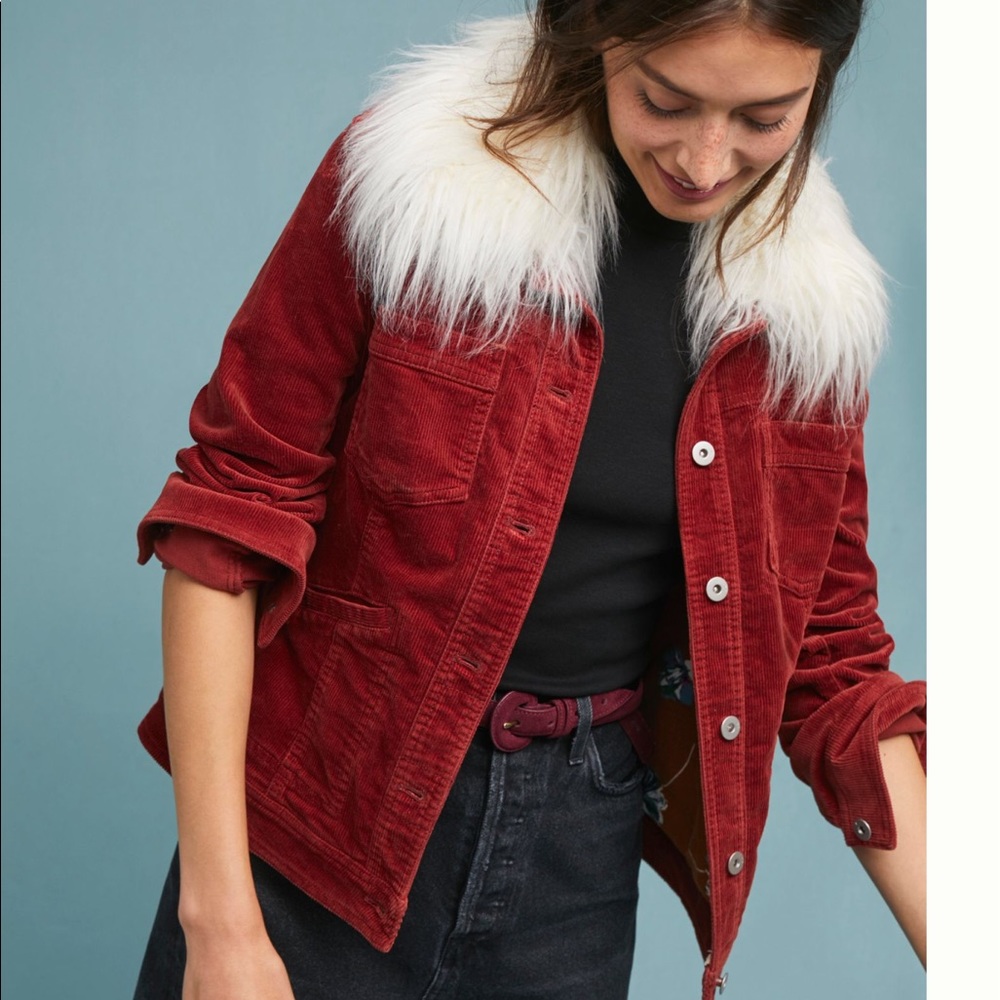 Anthro marnie chord jacket